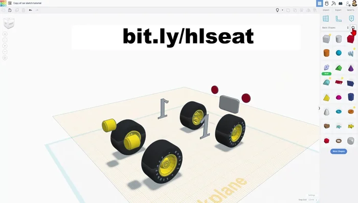 Erstellen einer Basis für die Sitze mit dem Skizzierwerkzeug.