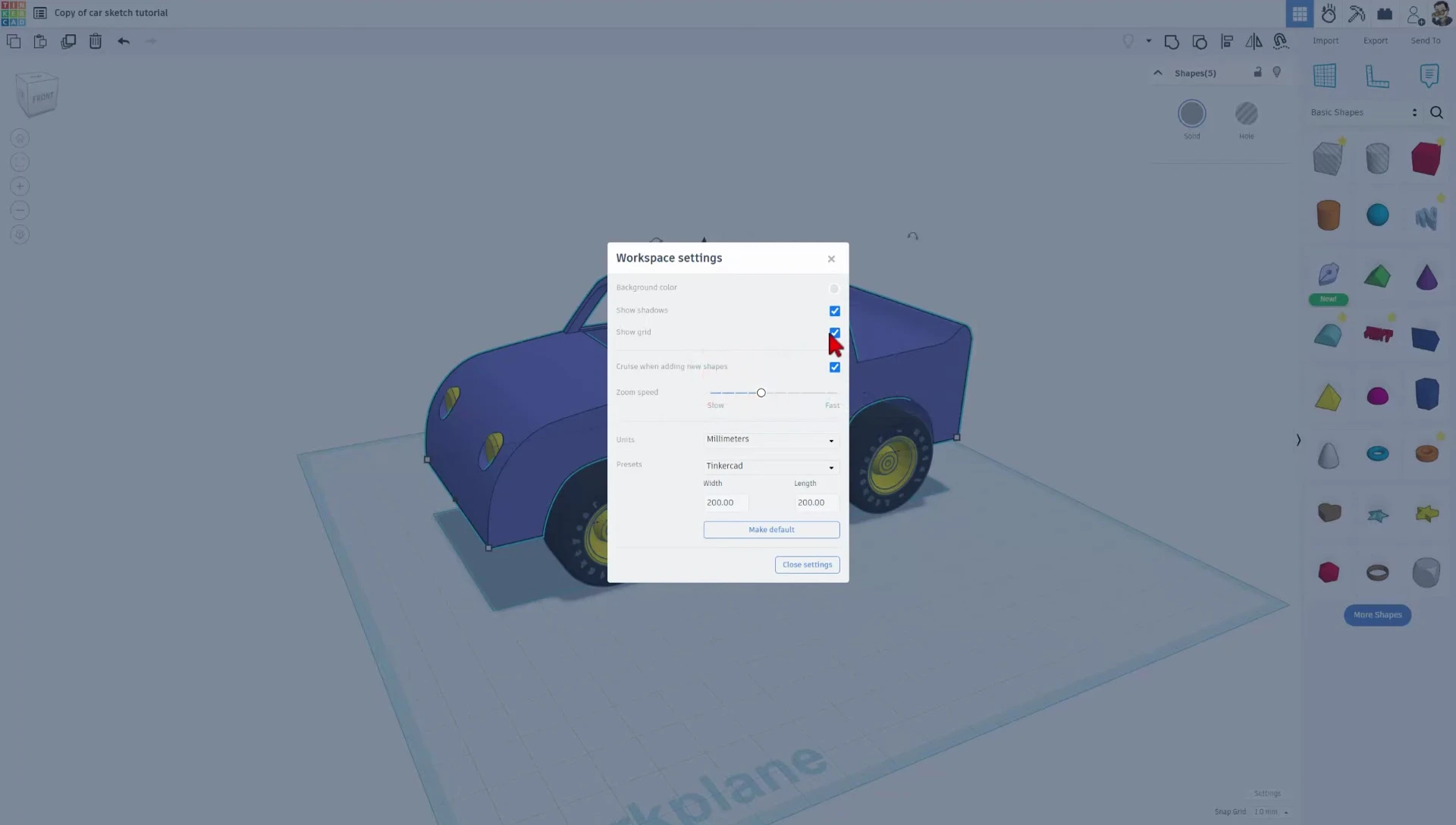 TinkerCAD Autodesign: Mit dem Skizzierwerkzeug zum Traumwagen!
