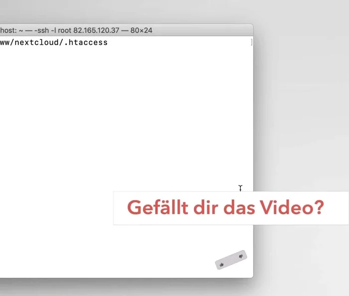 Speichern Sie die `.htaccess` Datei und starten Sie den Webserver neu.