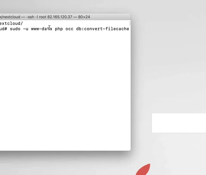 Navigieren Sie ins Nextcloud Verzeichnis und führen Sie den Befehl `php occ db:convert --force` aus.