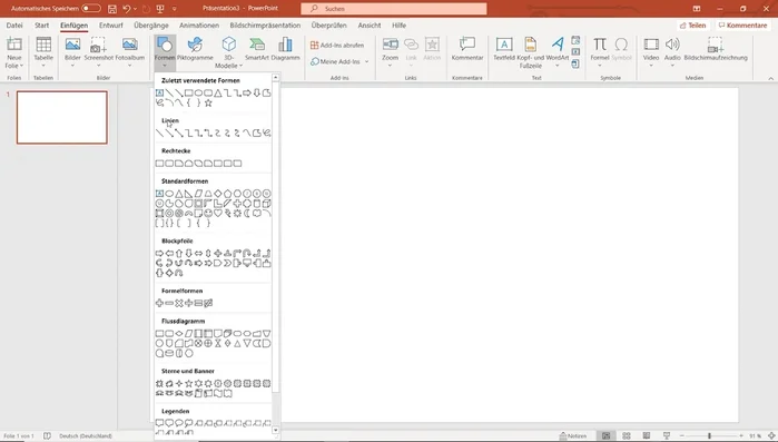 Füge deine Bilder ein. Verwende die Funktion "Einfügen" -> "Bilder" -> "Von Gerät". Passe die Größe und Position der Bilder an.