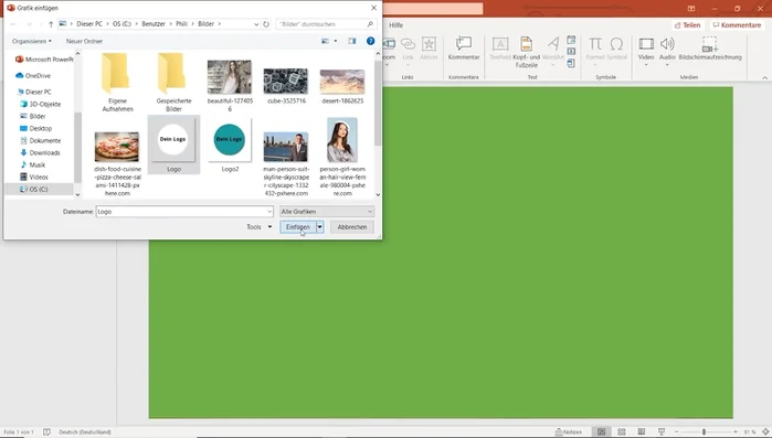 Füge einen Text (z.B. den Namen deines YouTube-Kanals) hinzu. Formatiere Schriftart, Größe und Farbe nach deinen Wünschen.