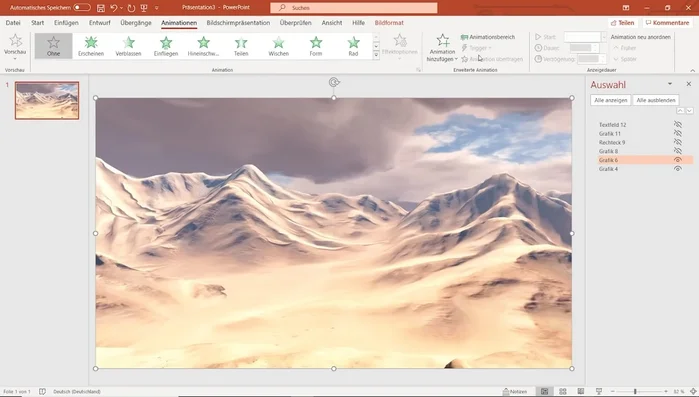 Passe die Animationsdauer und Geschwindigkeit nach Bedarf an. Verwende die Optionen unter "Anzeige-Dauer" für die Steuerung der Animationsgeschwindigkeit und die Zeit zwischen den einzelnen Animationen.