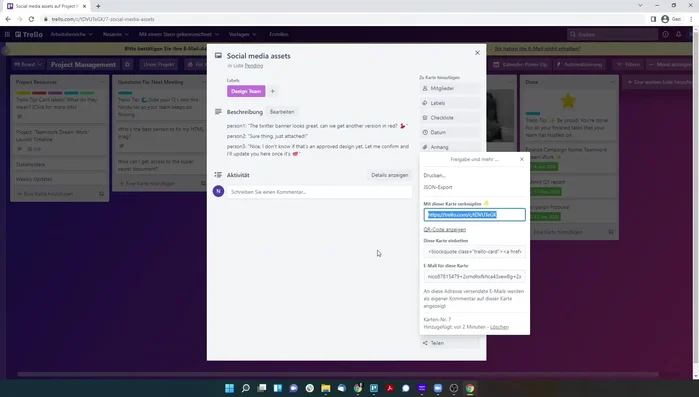 Formatierungsoptionen nutzen: Nutze Formatierungsoptionen für bessere Übersichtlichkeit in den Kartenbeschreibungen.