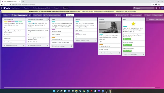 Labels bearbeiten: Vergib beschreibende Namen für deine Labels.