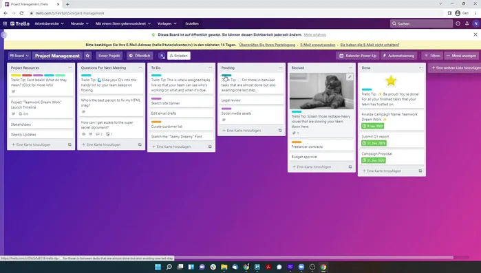 Labels bearbeiten: Vergib beschreibende Namen für deine Labels.