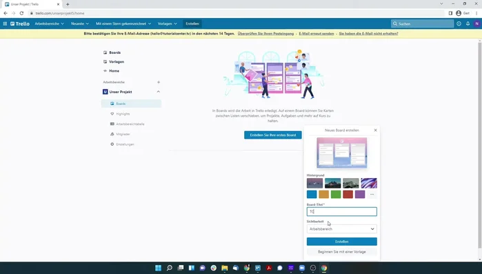 Spalten anpassen: Passe die Standardspalten (Todo, In Bearbeitung, Fertig) an deine Bedürfnisse an. Füge weitere Listen hinzu und ändere die Reihenfolge per Drag & Drop.