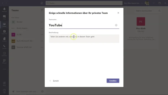 Füge optional eine Beschreibung hinzu.