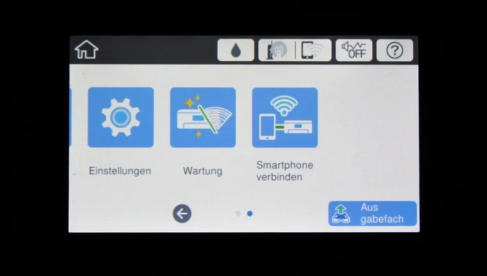 Drucker-Menü oder Einstellungen öffnen (oft unter 'Netzwerkeinstellungen' oder 'WLAN Setup').
