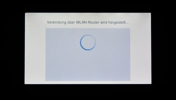 Verbindung überprüfen. Der Vorgang ist abgeschlossen, sobald die Verbindung erfolgreich hergestellt wurde.