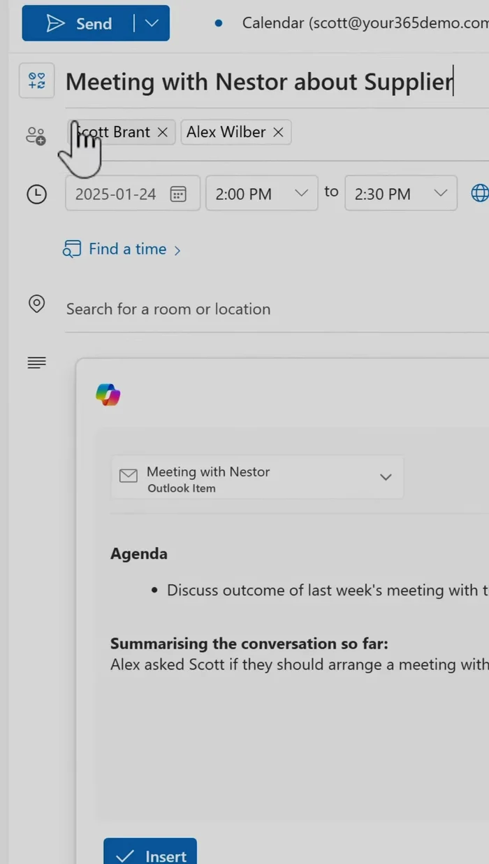 Auf „Einfügen“ klicken.
