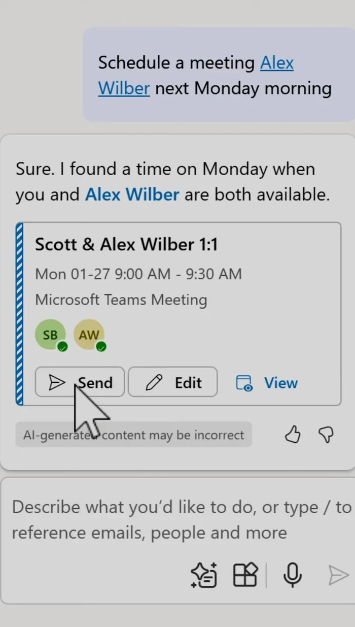Auf „Senden“ klicken.