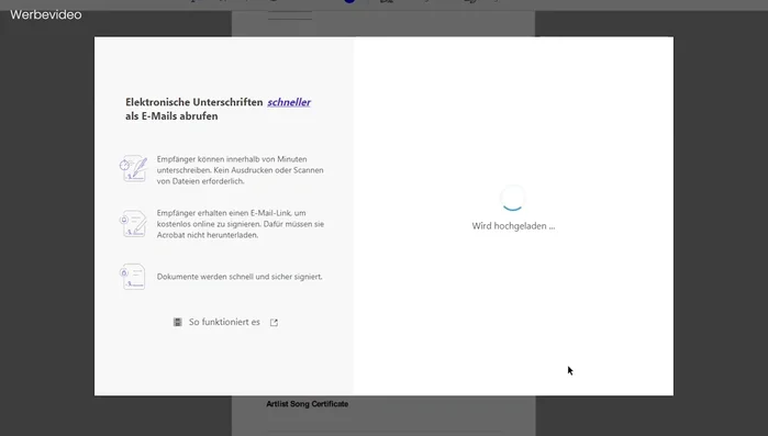 Auf "Senden" klicken.