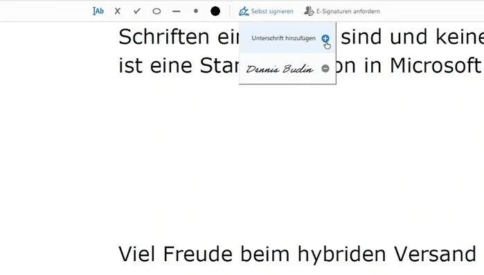 Haken, Kreuz oder Kreise hinzufügen (optional).