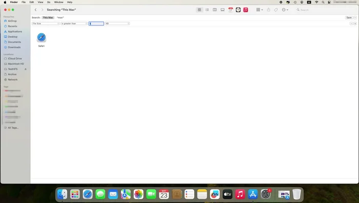 Sortiere nach Dateigröße und lösche unnötige Dateien.