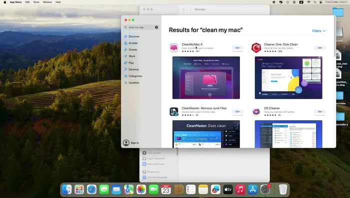 Lade Clean My Mac X aus dem App Store herunter.