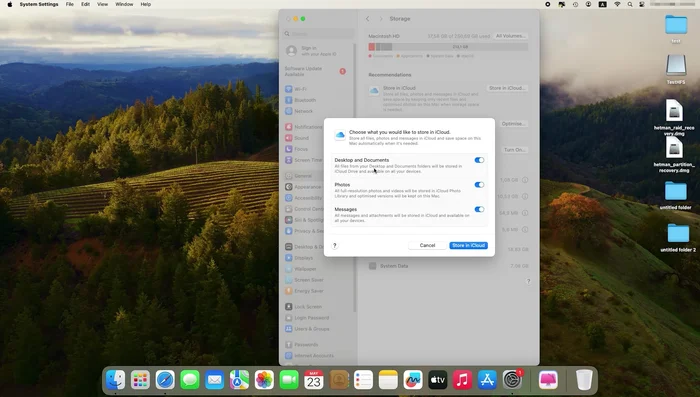 Klicke auf "In iCloud speichern" und wähle die zu verschiebenden Fotos/Videos.
