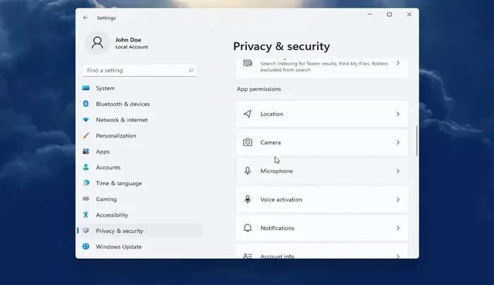 Aktivieren oder deaktivieren Sie die jeweilige Berechtigung für die gewünschte App.