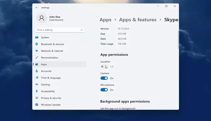 Falls eine Berechtigung ausgegraut ist, kehren Sie zu "Datenschutz und Sicherheit" zurück und überprüfen Sie die Einstellungen dort.