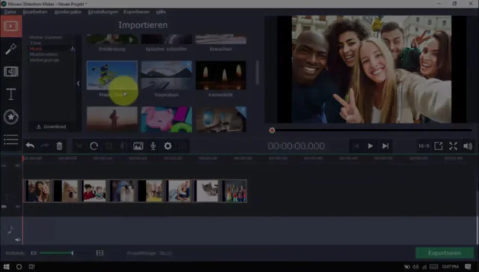 Schwenk- und Zoom-Effekte anwenden.