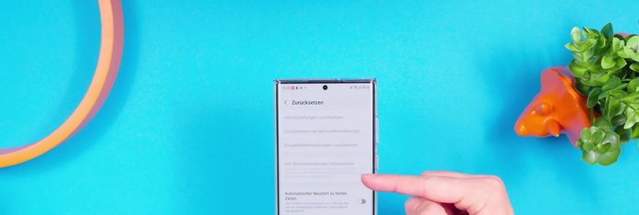 Gehe auf Werkseinstellungen zurücksetzen.