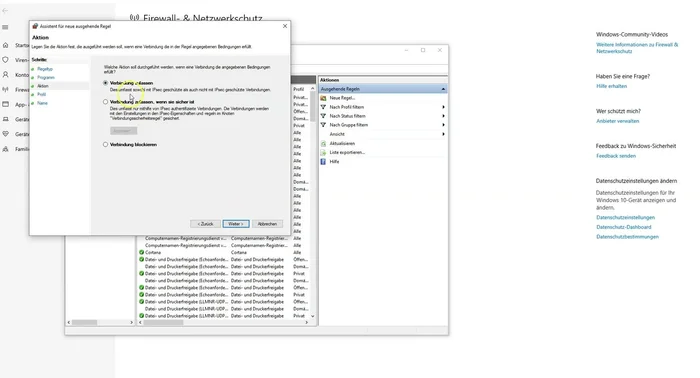 Regelname vergeben (z.B. 'Krise 7') und fertigstellen: