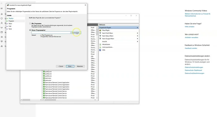 Regelname vergeben (z.B. 'Krise 7') und fertigstellen: