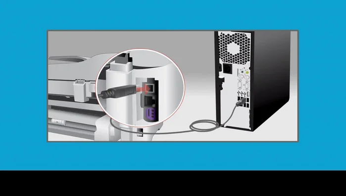 Stellen Sie sicher, dass Ihr Computer mit dem Drucker und dem Internet verbunden ist.