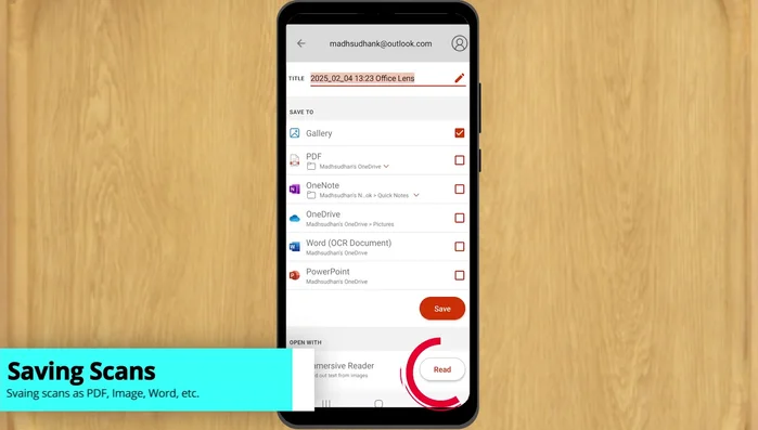 Auf 'Speichern' tippen.