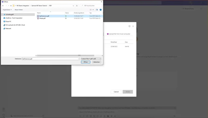 Klicken Sie auf "Senden".