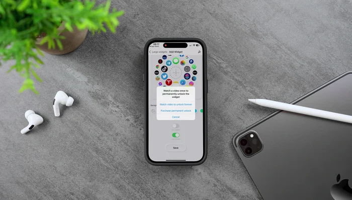 Auf "Save" tippen (ggf. ein Werbevideo ansehen).