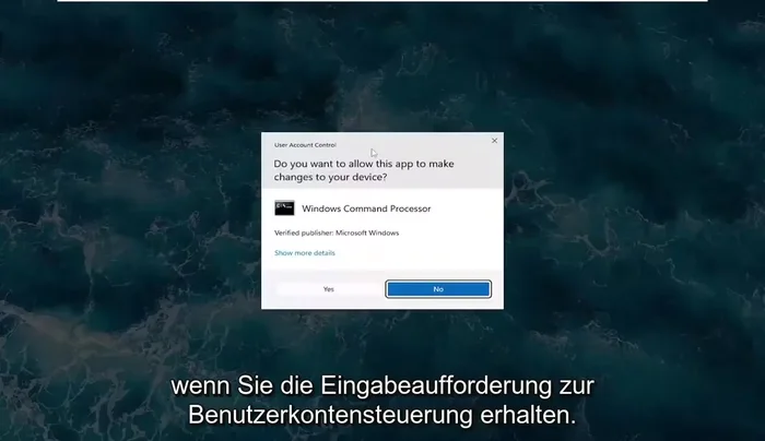 Computer neu starten.
