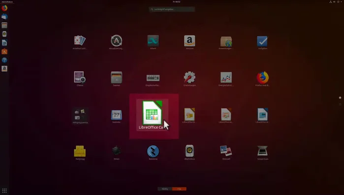 LibreOffice Calc öffnen.