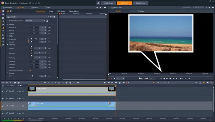 Bearbeitung der Gruppe als Objekt (Größe anpassen)