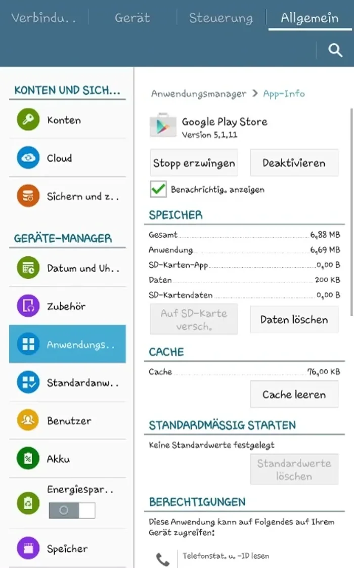 Gehe zu Google Play Dienste > Speicher > Alle Daten löschen.