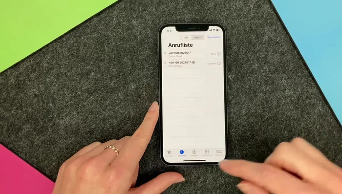 Wählen Sie nicht die Telefon-App, sondern gehen Sie zu den allgemeinen iPhone-Einstellungen.