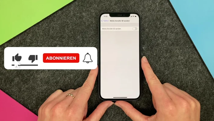 Deaktivieren Sie den Regler neben "Meine Anrufer-ID", so dass er auf "Aus" steht.