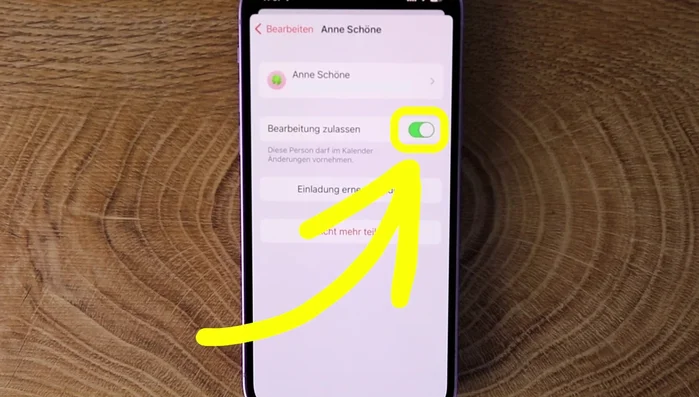 Berechtigungen einstellen (wer darf Änderungen vornehmen?).