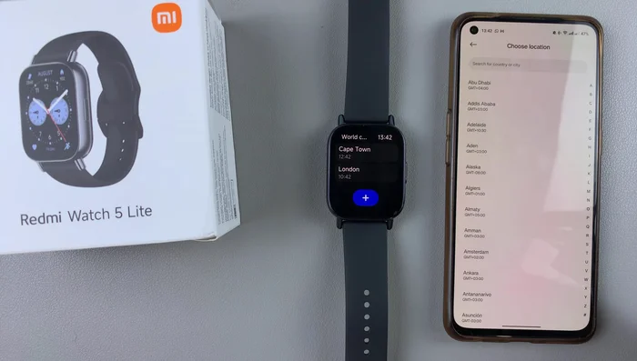 Gewünschte Zeitzone hinzufügen.