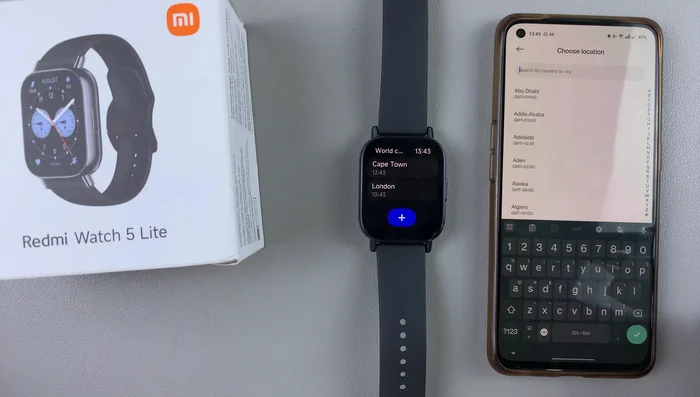 Gewünschte Zeitzone hinzufügen.