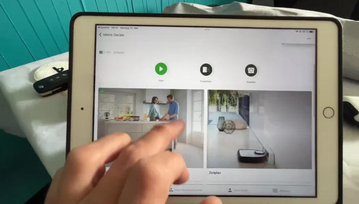 Manuelle Steuerung: Grundrisse erstellen und bearbeiten (bis zu drei Grundrisse beim VR7). Zeitpläne erstellen.