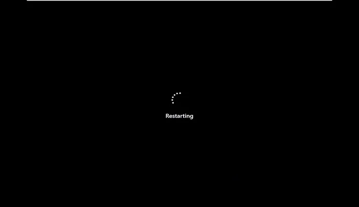Starten Sie den Computer neu.