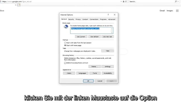 Fügen Sie die blockierte Website (URL) in das Feld ein und klicken Sie auf "Hinzufügen".