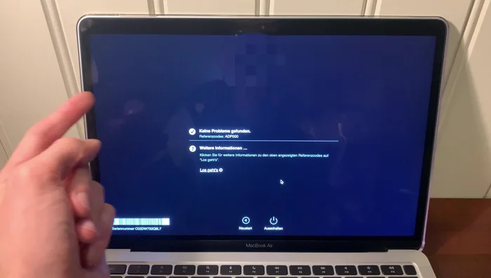 Ergebnisse überprüfen und Referenzcode notieren (189.34)