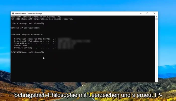 Führen Sie den Befehl `ipconfig /flushdns` aus, um den DNS-Cache zu leeren.