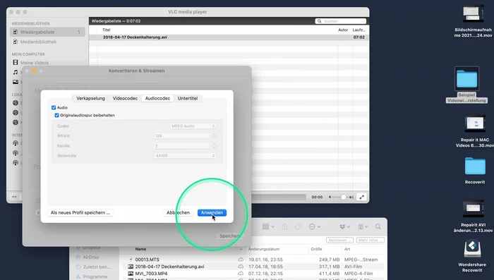 Speichern unter wählen, neuen Dateinamen vergeben und speichern.