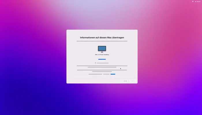 Sechsstelligen Code auf beiden Macs vergleichen und bestätigen (151.25)