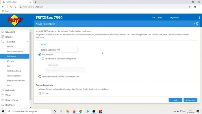 Klicken Sie auf "OK".