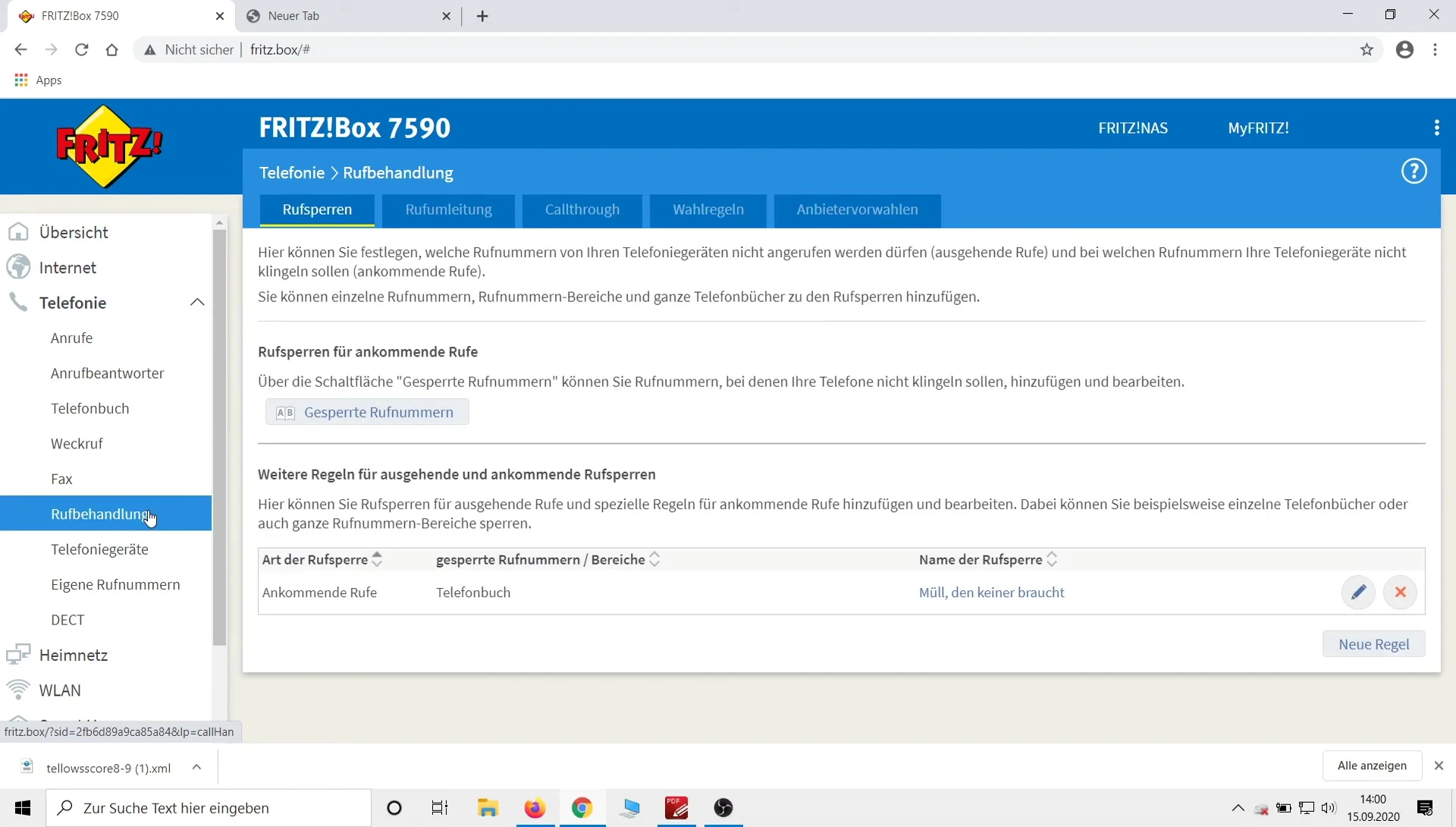 Fritzbox Sperrliste einrichten: So blockieren Sie unerwünschte Anrufe mit Telos Scorelisten