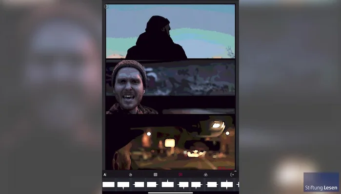 Bei Bedarf Sprechblasen entfernen und neu positionieren. Schweif der Sprechblase anpassen.